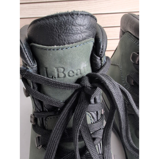 LL Bean Hiking Boots Mens Size 9.5 Cresta Green Vibram Sole