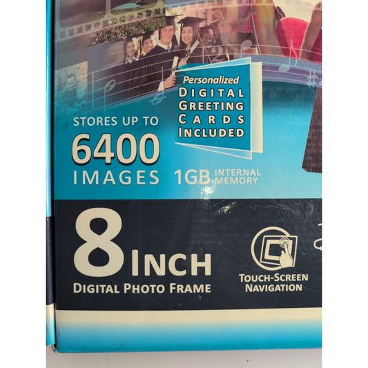 Pandigital PAN8051 8” LCD Frame NEW NO PC REQUIRED Touch Screen 6400 Photos