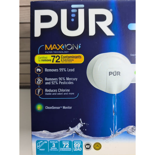 PUR MAX•ION Removes 99% Lead Reduces Chlorine PFM150W White Faucet Filter