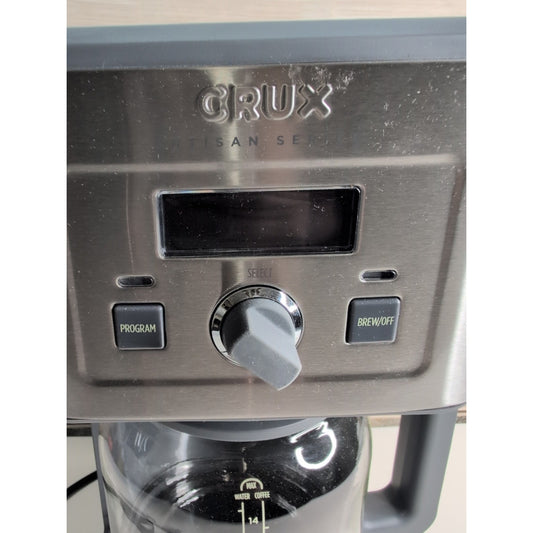 CRUX Artisan Series 10-Cup Programmable Coffee Maker Model MD288T