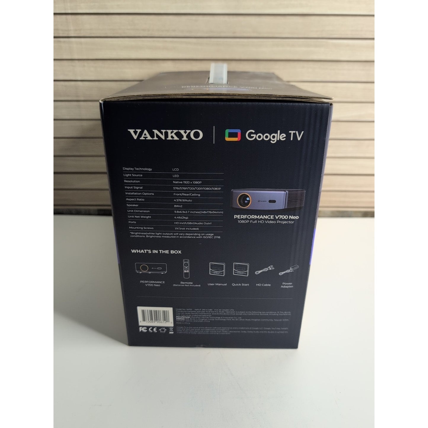 Vankyo V700 Neo 1080P Projector with Google TV and Dolby Audio Full HD