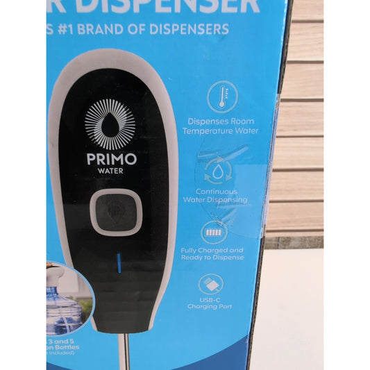Primo Portable Rechargeable Water Pump Dispenser Black/White