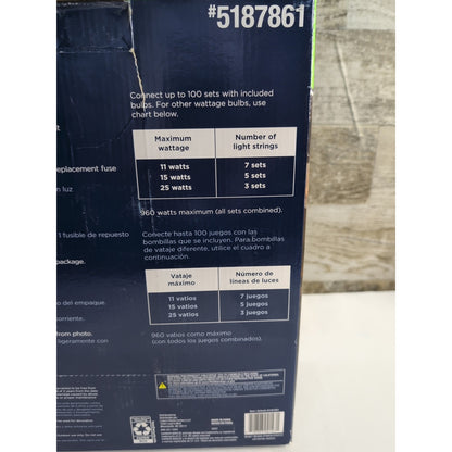 Harbor Breeze 24 ft Plug-In LED Black Outdoor String Light #5187861