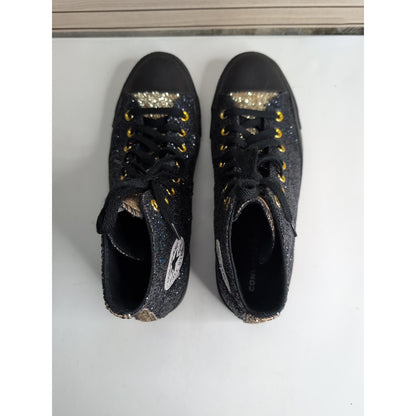 Converse Chuck Taylor All Star Men Lift Platform HI GLITTER Black, Size 9