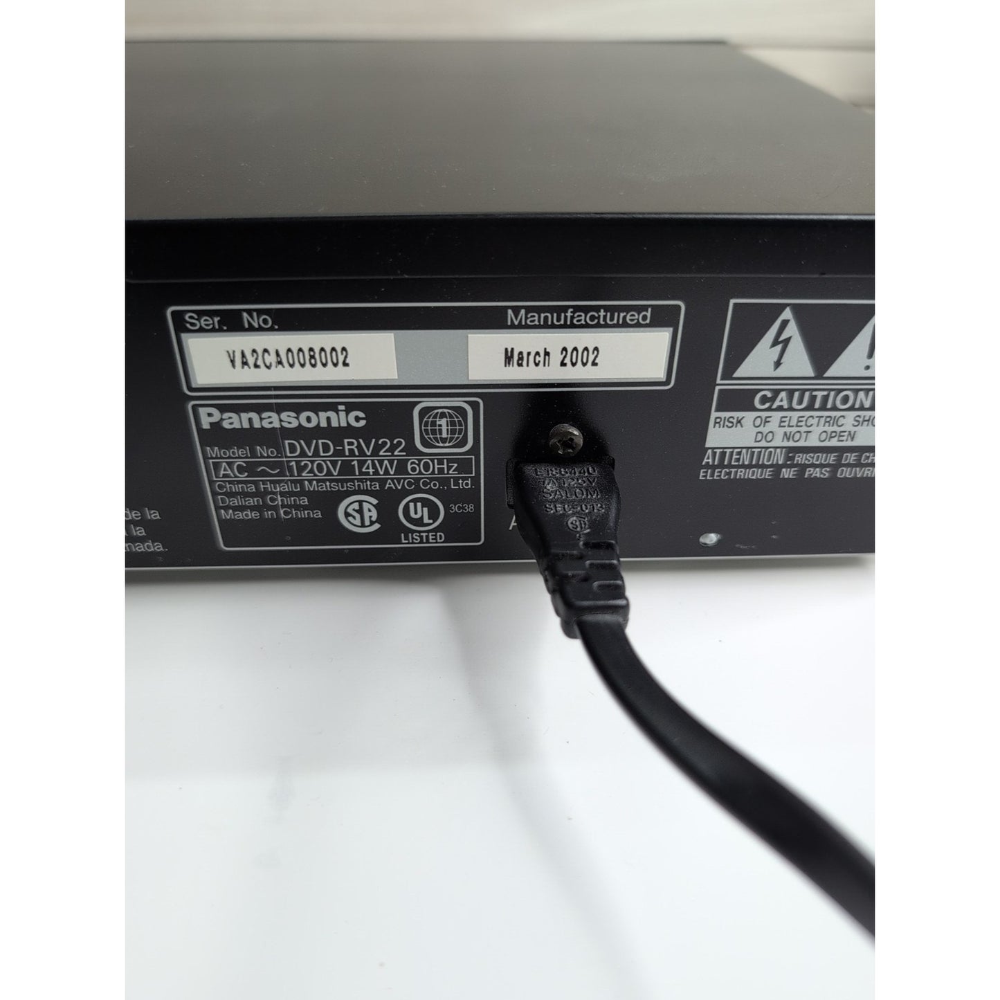 Panasonic DVD CD MP3 Player - DVD-RV22 - Remote