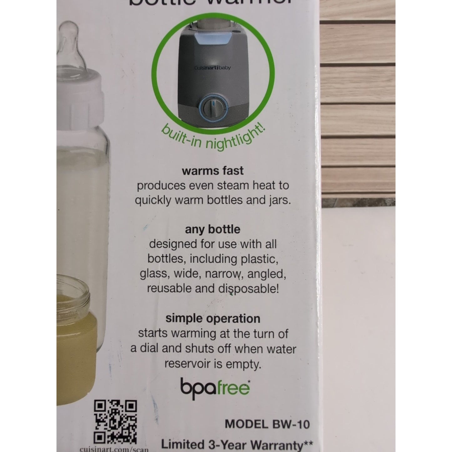 Cuisinart BW-10 Baby Bottle Warmer New In Box Baby Series