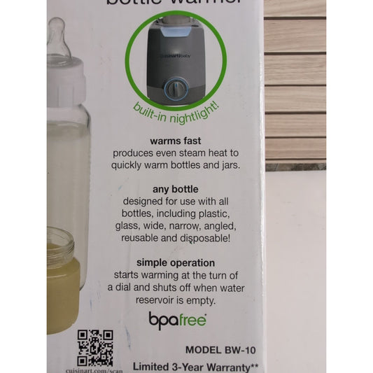 Cuisinart BW-10 Baby Bottle Warmer New In Box Baby Series