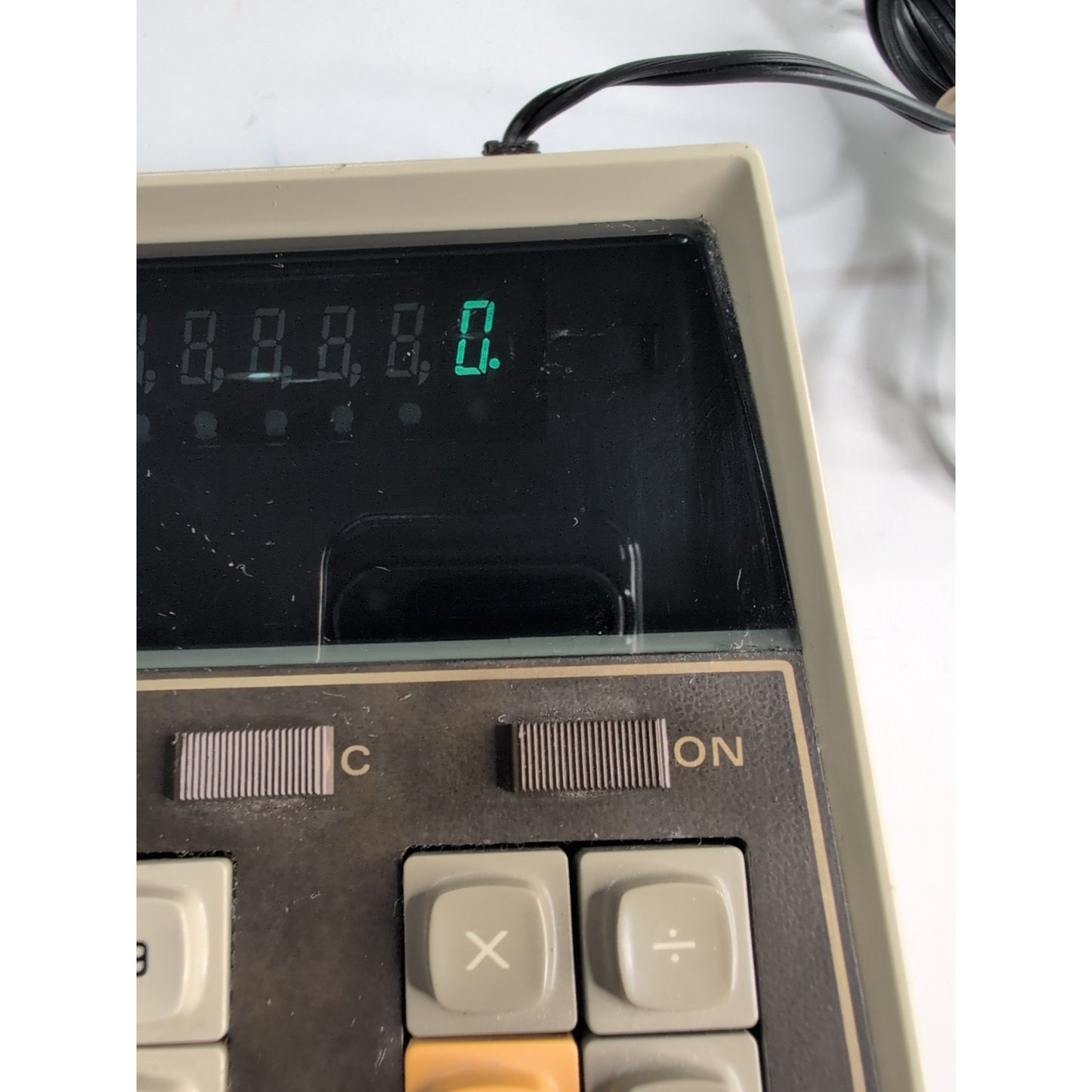 Vtg Texas Instruments Electronic Desktop Calculator TI-5100 + AC Adapter