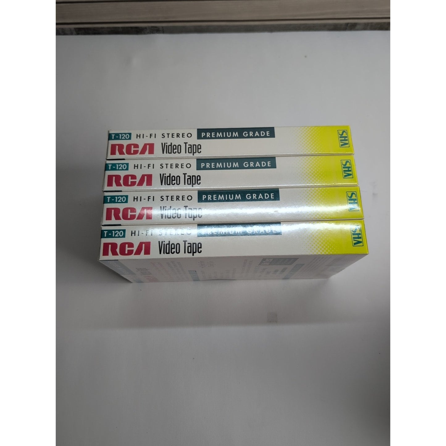 NEW SEALED - 4 - RCA T-120H VHS Hi-Fi Stereo Blank Cassette Tapes Standard Grade