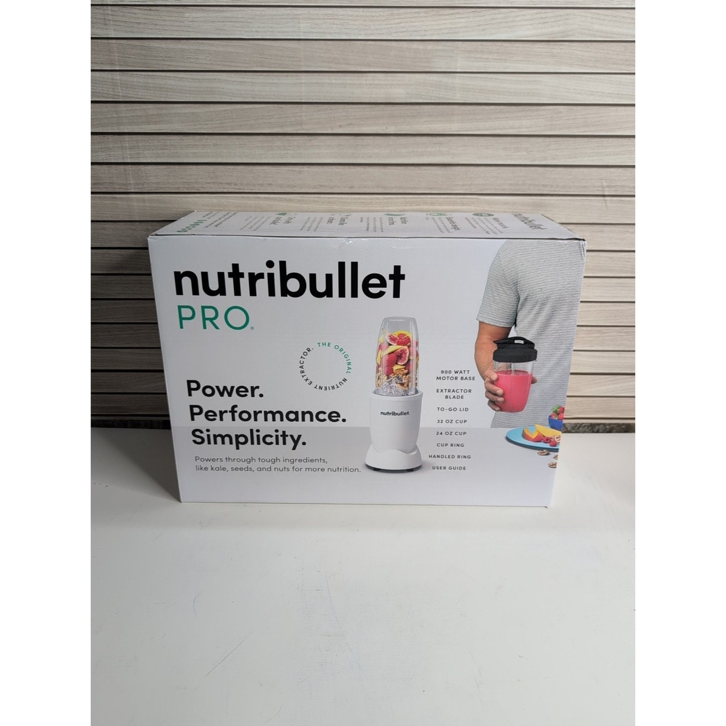 NutriBullet PRO 900W Personal Blender Matte White | Smoothie Maker | New Sealed