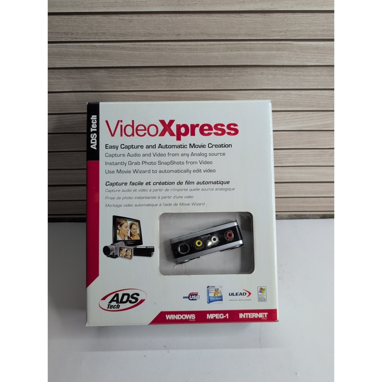 ADS Tech Video Xpress Capture & Movie Creation USBAV-191-EF New