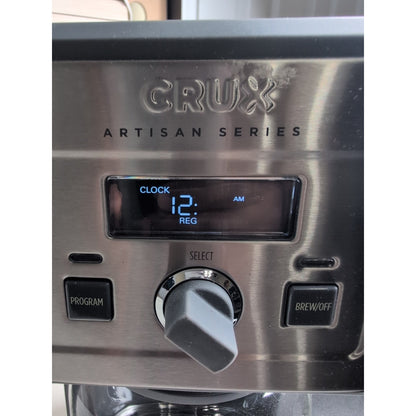 CRUX Artisan Series 10-Cup Programmable Coffee Maker Model MD288T