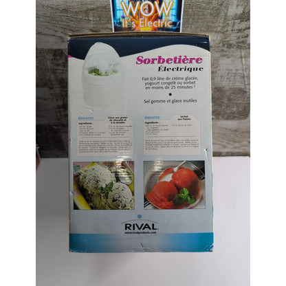 Electric Ice Cream Maker Frozen Yogurt/ SORBET Maker, Rival 1 Quart MOTOR ONLY!