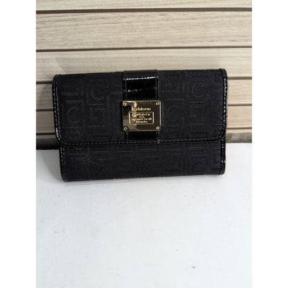 Liz Claiborne Black Wallet With Several Compartments