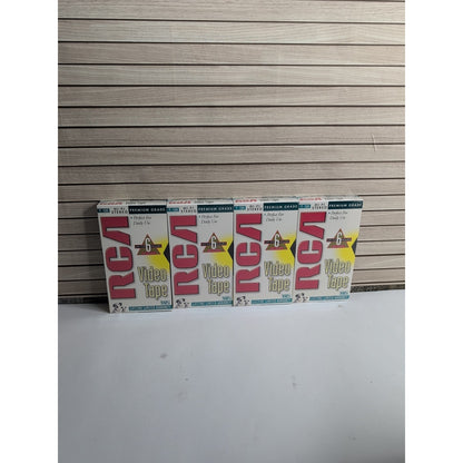 NEW SEALED - 4 - RCA T-120H VHS Hi-Fi Stereo Blank Cassette Tapes Standard Grade