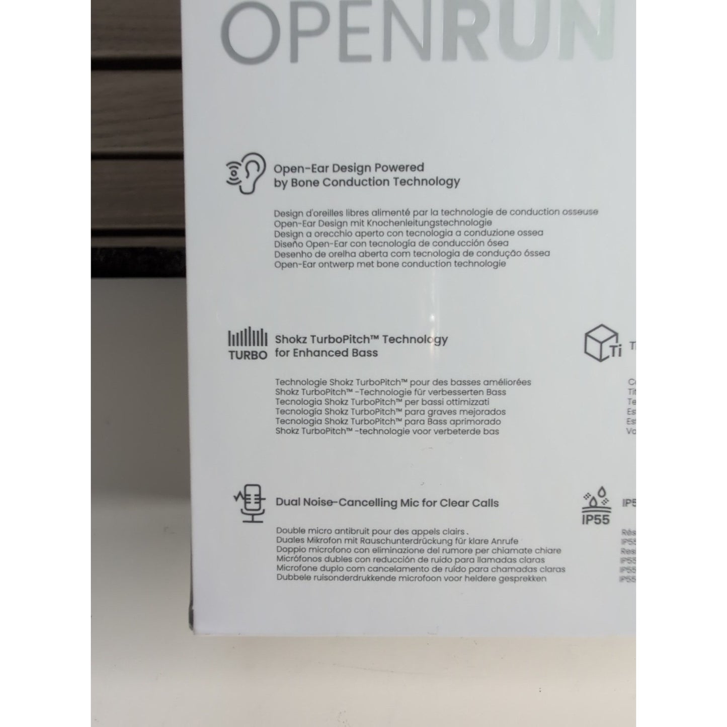 Shokz OpenRun Pro Bone Conduction Open-Ear Sport Headphones Black