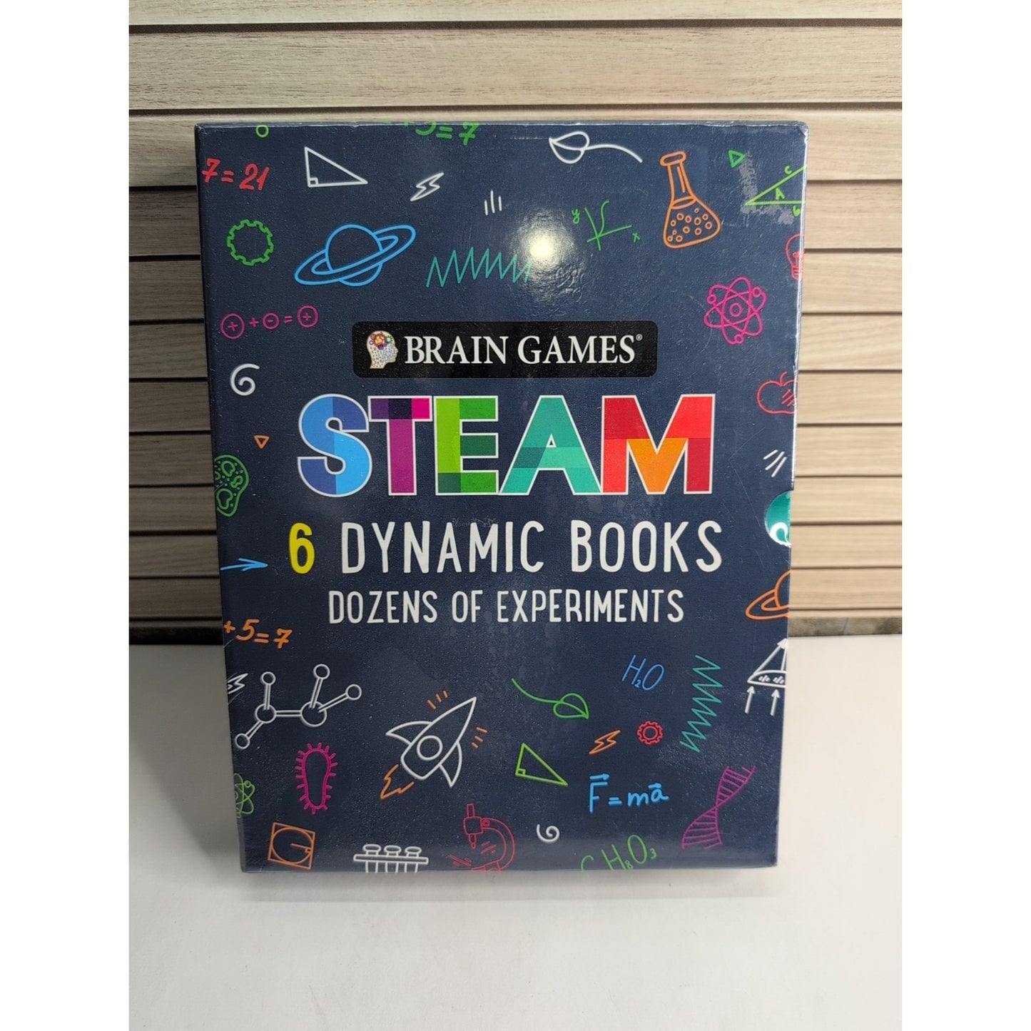 Brand New Factory Sealed Brain Games Steam 6 Dyanmic Book Box Set Experiments