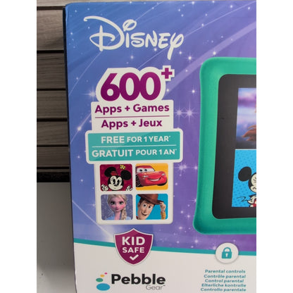 BRAND NEW Pebble Gear 7" Disney Tablet: Kids Wi-Fi Device, 16GB, Quad-Core