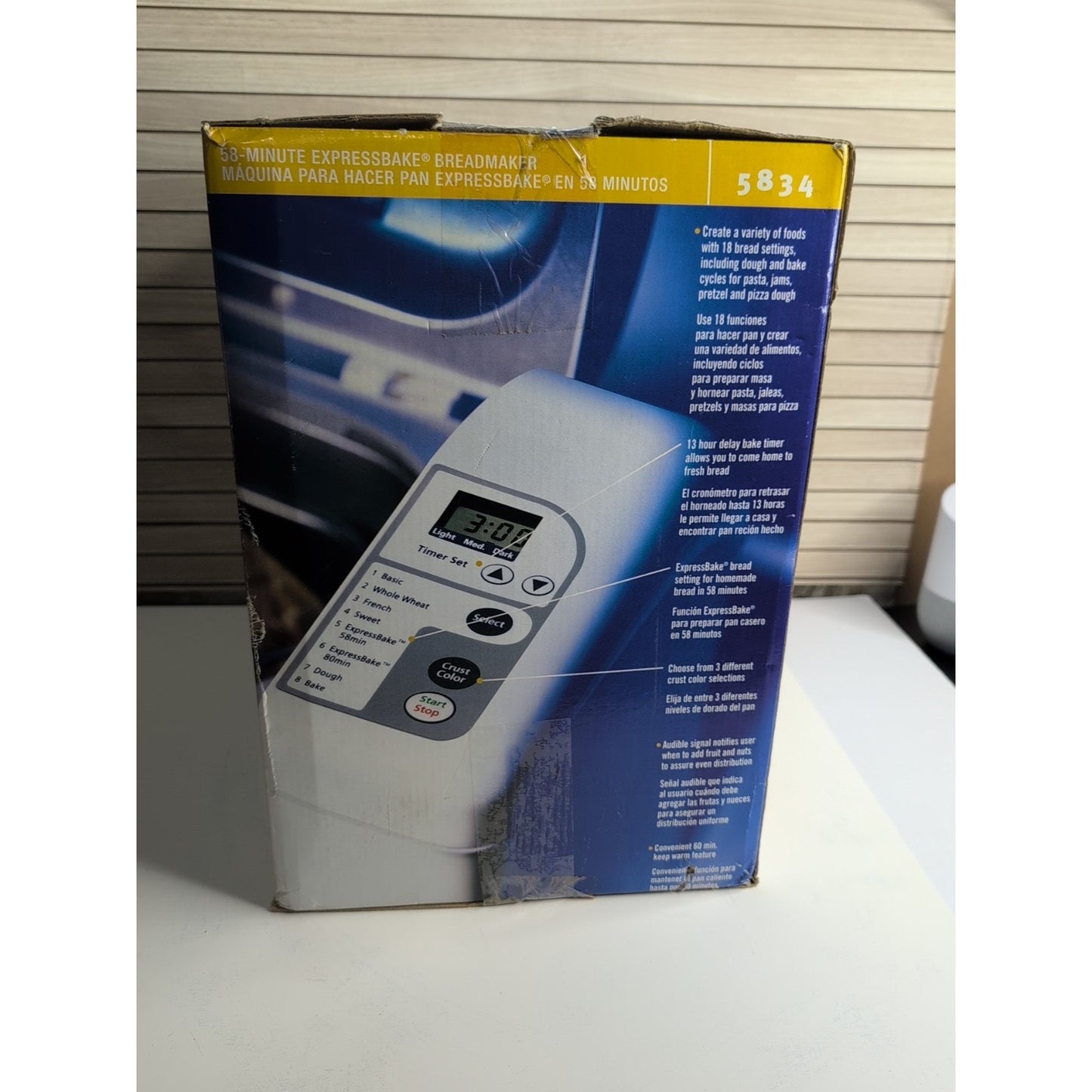 Oster Bread Maker 58-Minute Expressbake 2 lb Model 5834 w/ Manual