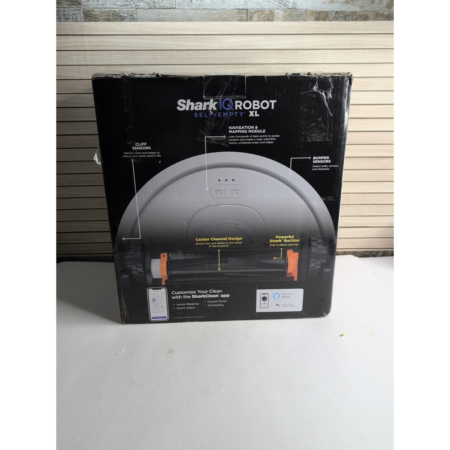 SharkNinja RV2302AE IQ Robot Vacuum with Bagless 60 Day Capacity Base Self Empty