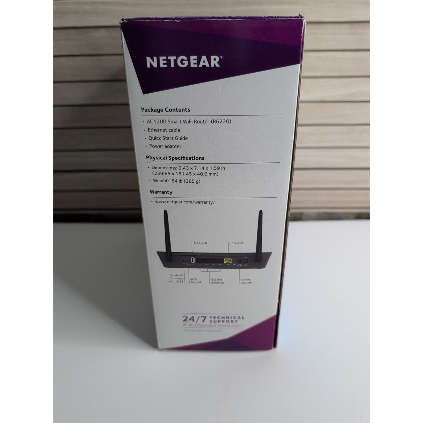 Netgear Smart WiFi Router Dual Band Gigabit AC1200 R6220 606449105131