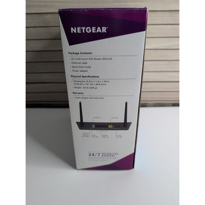 Netgear Smart WiFi Router Dual Band Gigabit AC1200 R6220 606449105131