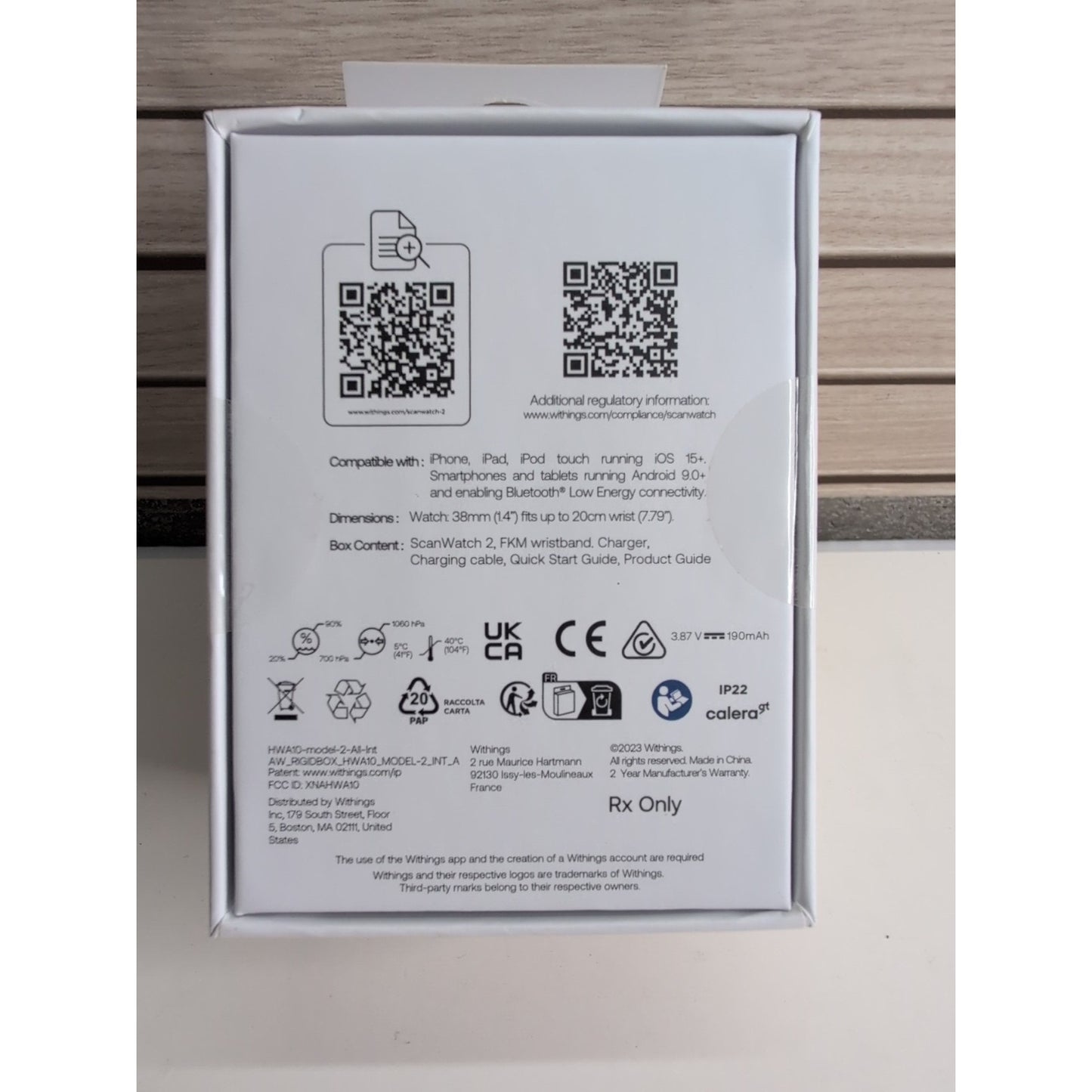 Withings ScanWatch 2 - 38mm White