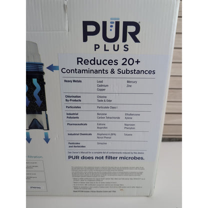 PUR Plus 11-Cup Water Filtration Pitcher LED Light Filters Lead