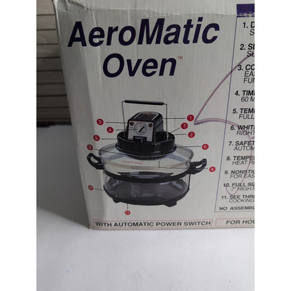Vintage Aroma Aeromatic Oven AST-850 Turbo W/ Accessories New in Box Fryer Grill