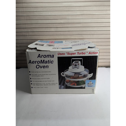 Vintage Aroma Aeromatic Oven AST-850 Turbo W/ Accessories New in Box Fryer Grill