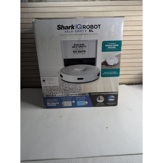 SharkNinja RV2302AE IQ Robot Vacuum with Bagless 60 Day Capacity Base Self Empty