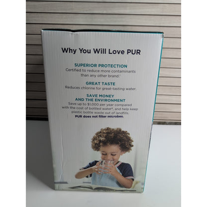 PUR Plus 11-Cup Water Filtration Pitcher LED Light Filters Lead
