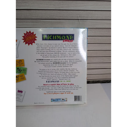 Richmond in a Box Board Game USA EDITION NEW