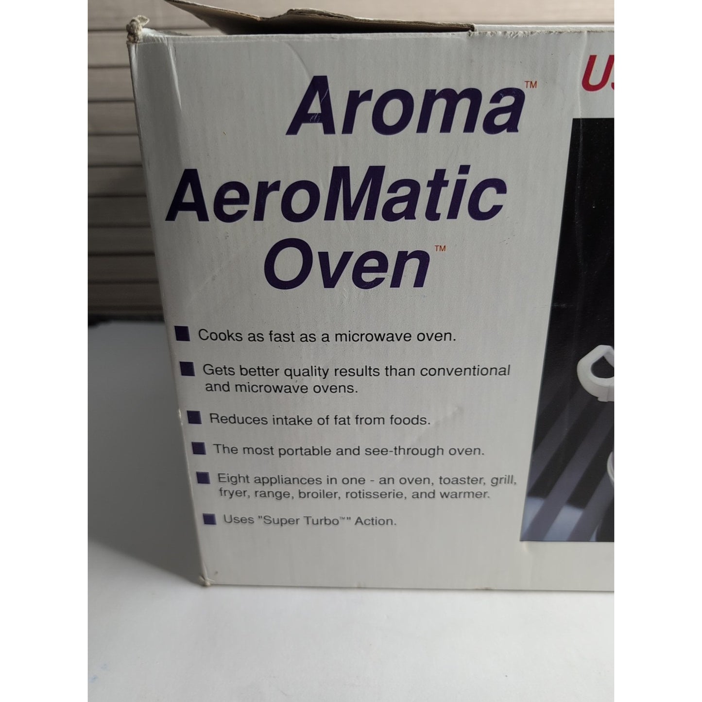 Vintage Aroma Aeromatic Oven AST-850 Turbo W/ Accessories New in Box Fryer Grill
