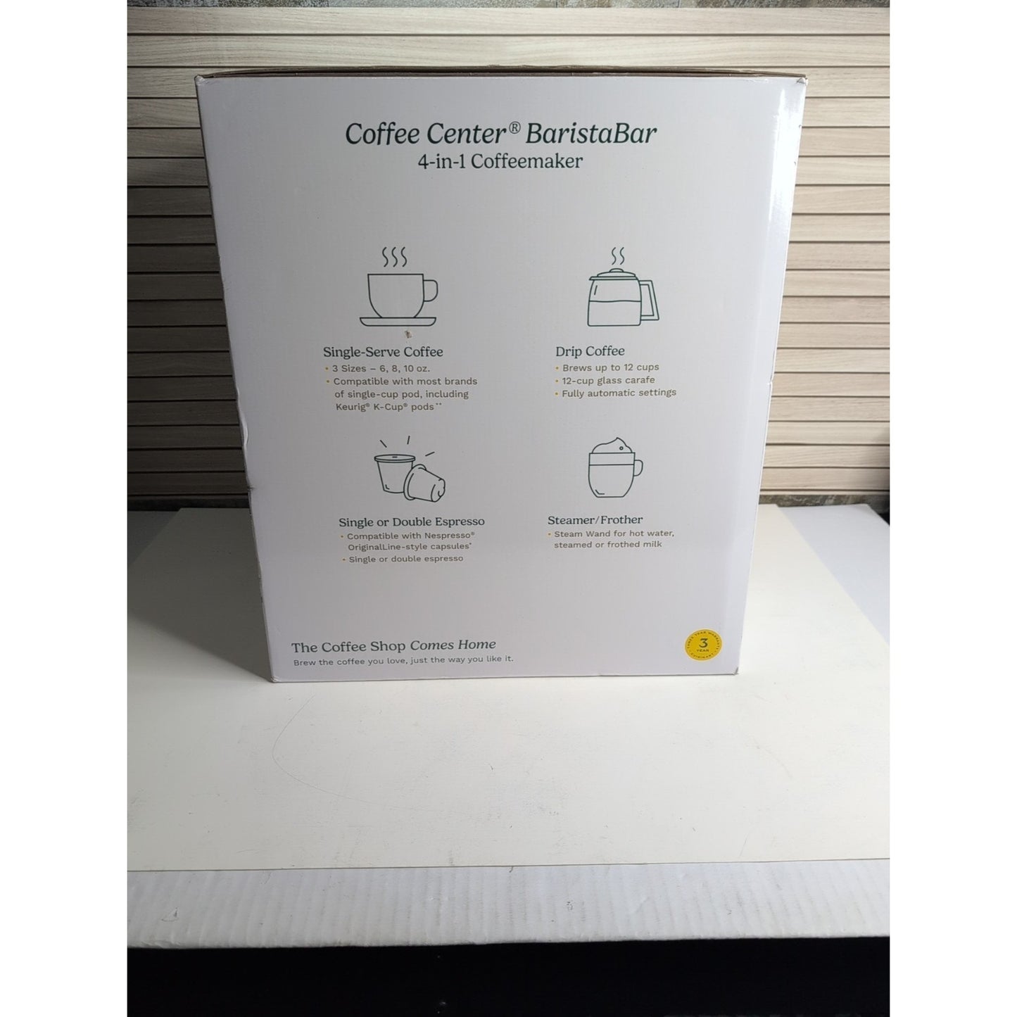 Cuisinart Coffee Center BaristaBar 4-in-1 Coffee & Espresso Maker | SS-4N1NAS