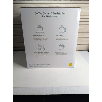 Cuisinart Coffee Center BaristaBar 4-in-1 Coffee & Espresso Maker | SS-4N1NAS