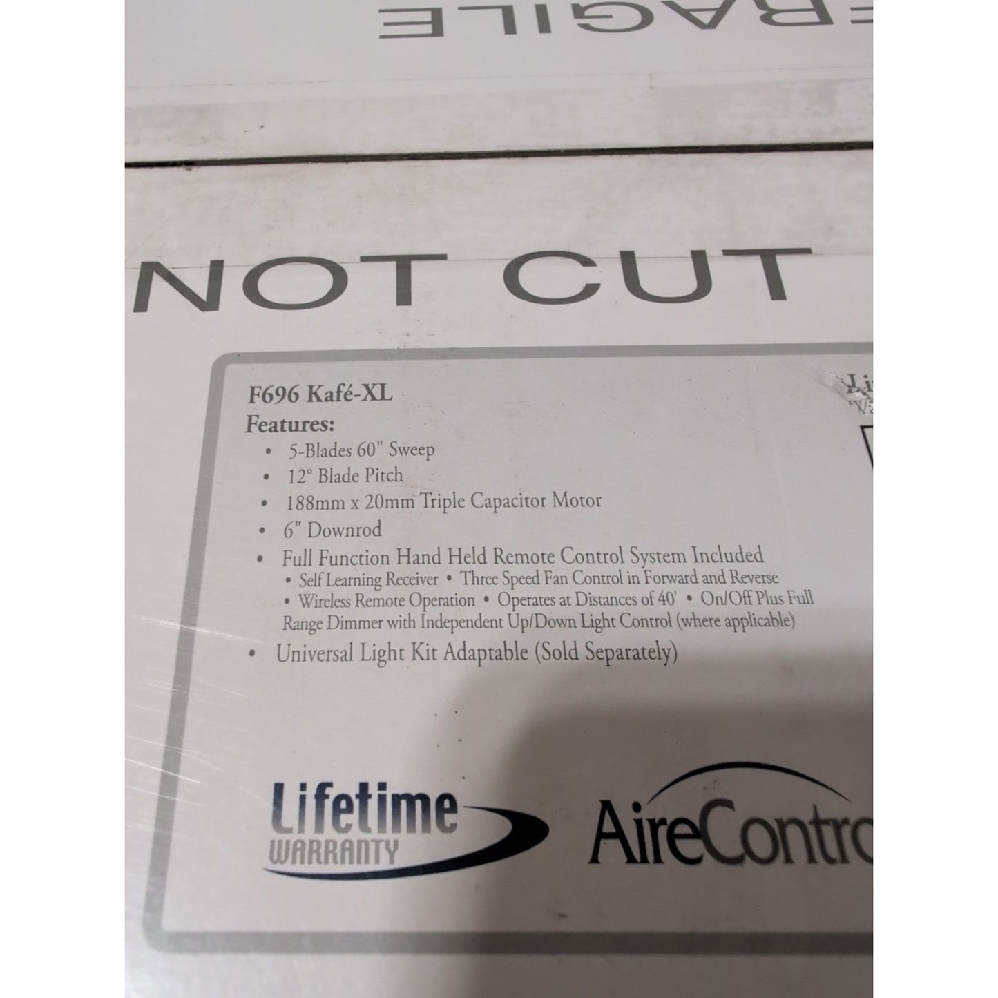 MinkaAire Kafe-XL 5-Blade 60 Energy Star Indoor Ceiling Fan w/ Remote