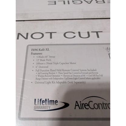MinkaAire Kafe-XL 5-Blade 60 Energy Star Indoor Ceiling Fan w/ Remote