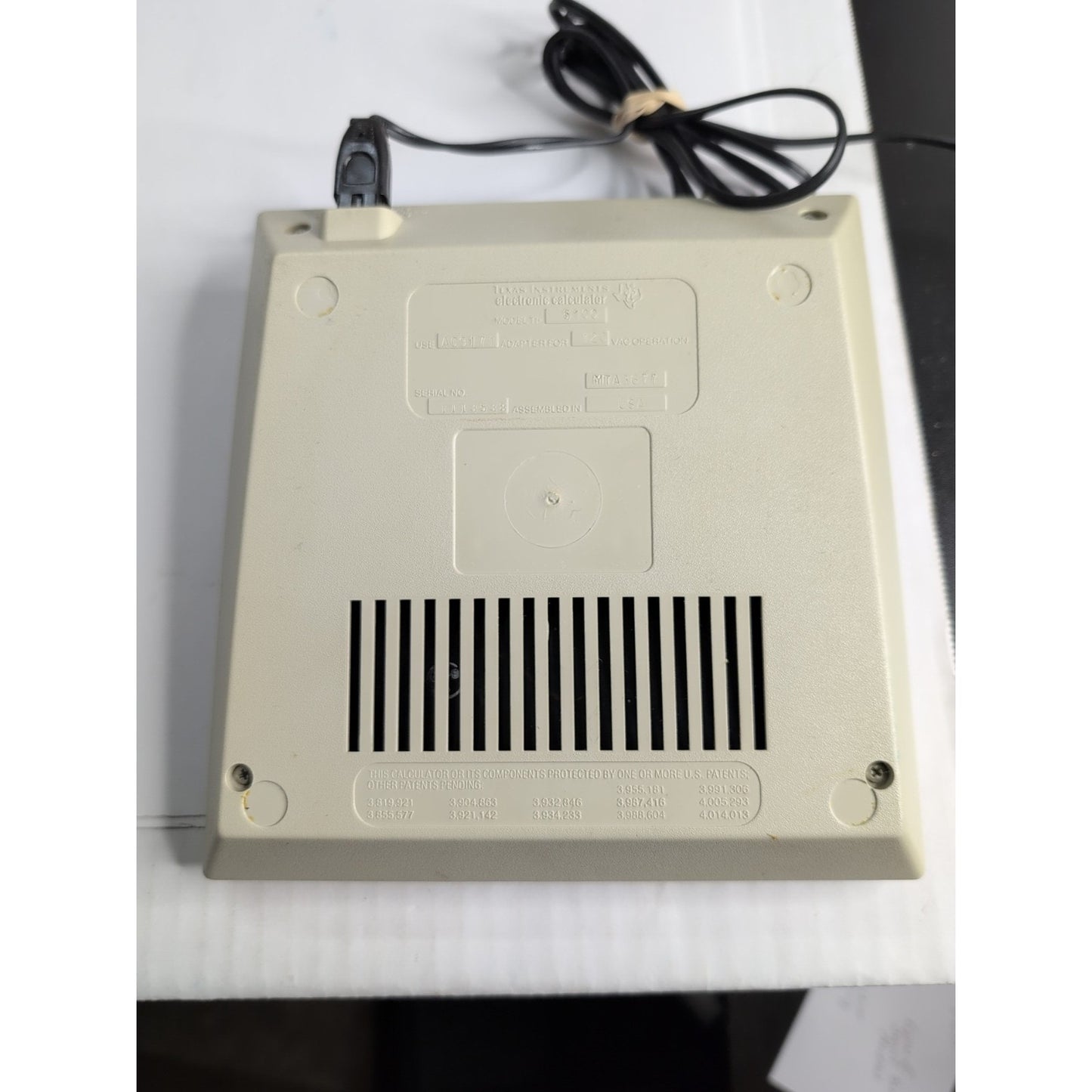 Vtg Texas Instruments Electronic Desktop Calculator TI-5100 + AC Adapter