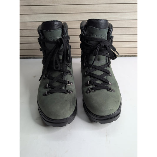 LL Bean Hiking Boots Mens Size 9.5 Cresta Green Vibram Sole