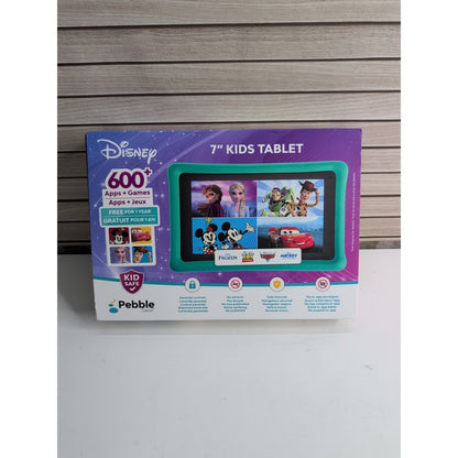 BRAND NEW Pebble Gear 7" Disney Tablet: Kids Wi-Fi Device, 16GB, Quad-Core