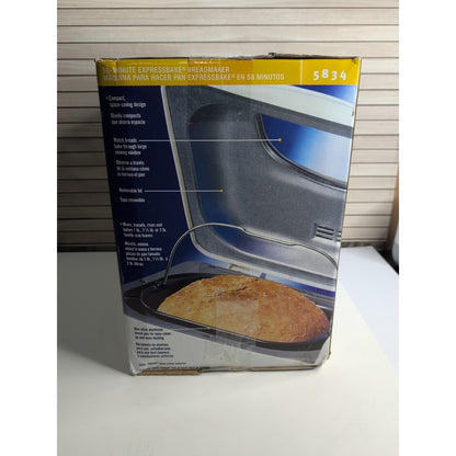 Oster Bread Maker 58-Minute Expressbake 2 lb Model 5834 w/ Manual