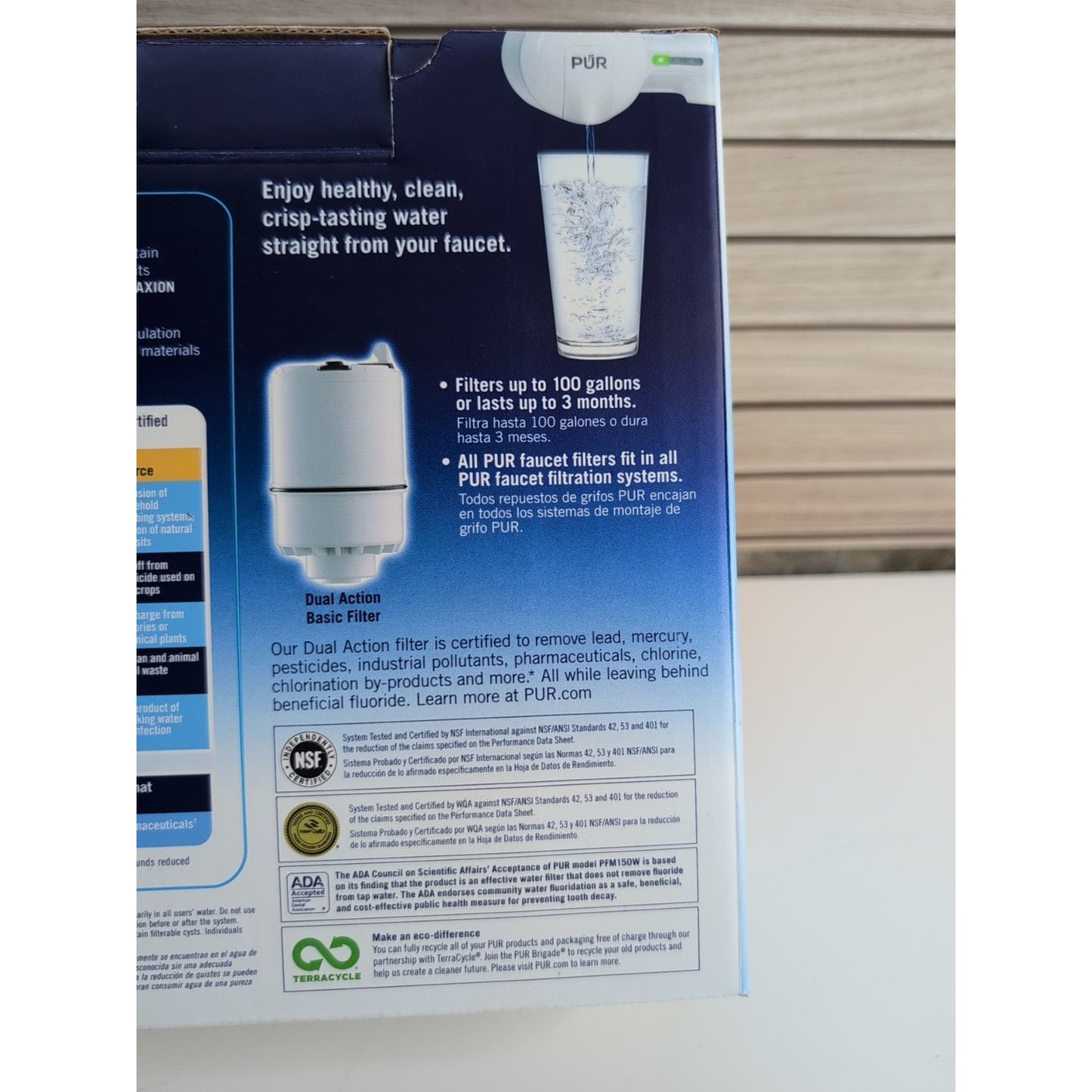 PUR MAX•ION Removes 99% Lead Reduces Chlorine PFM150W White Faucet Filter