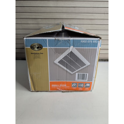 New Never Installed Hampton Bay 1002075193 70 CFM Bathroom Ventilation Fan