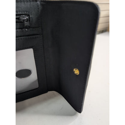 Liz Claiborne Black Wallet With Several Compartments