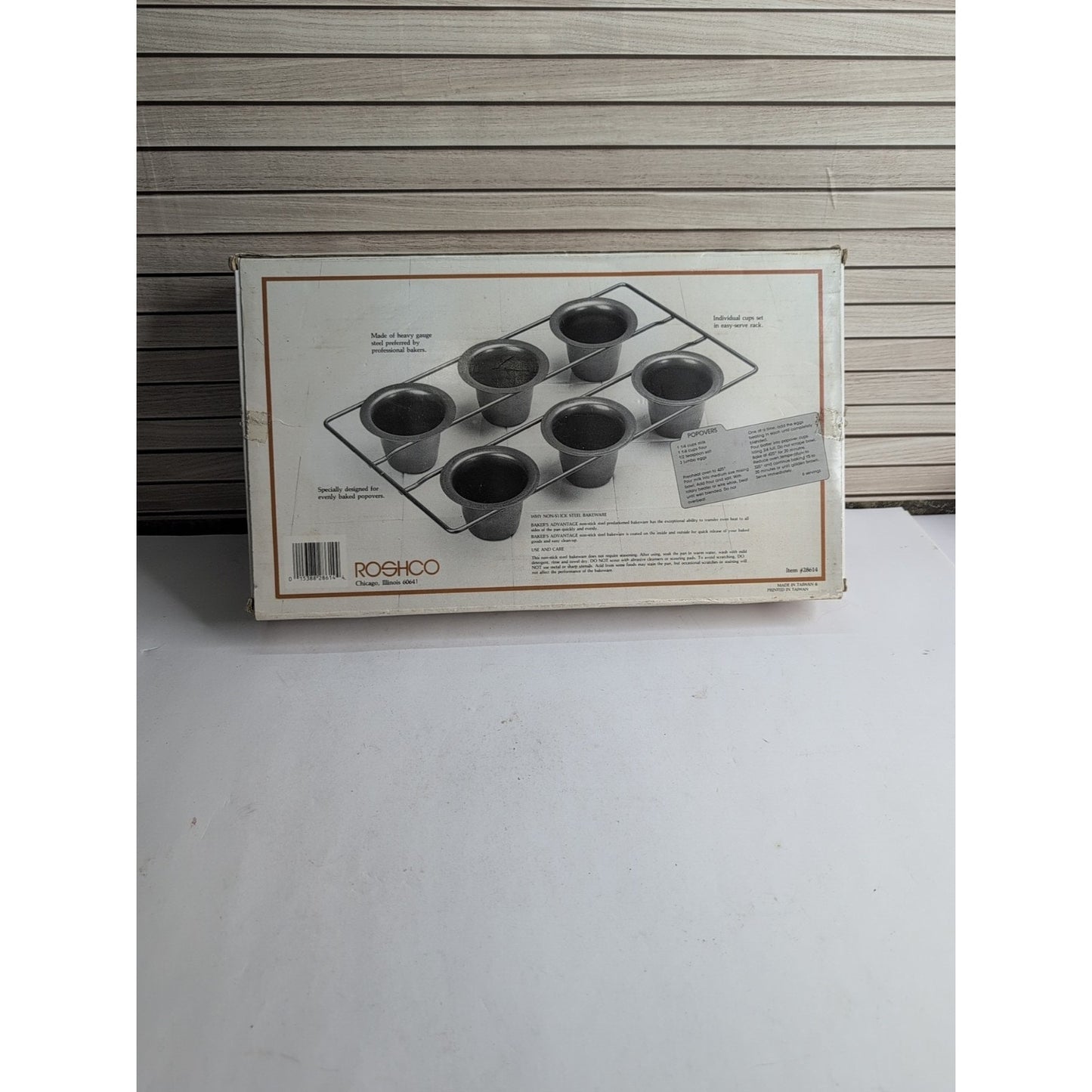 Vintage Popover Pan ROSHCO BAKERS ADVANTAGE Commercial Weight Bakeware 6 Cup