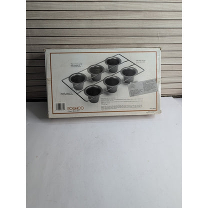 Vintage Popover Pan ROSHCO BAKERS ADVANTAGE Commercial Weight Bakeware 6 Cup