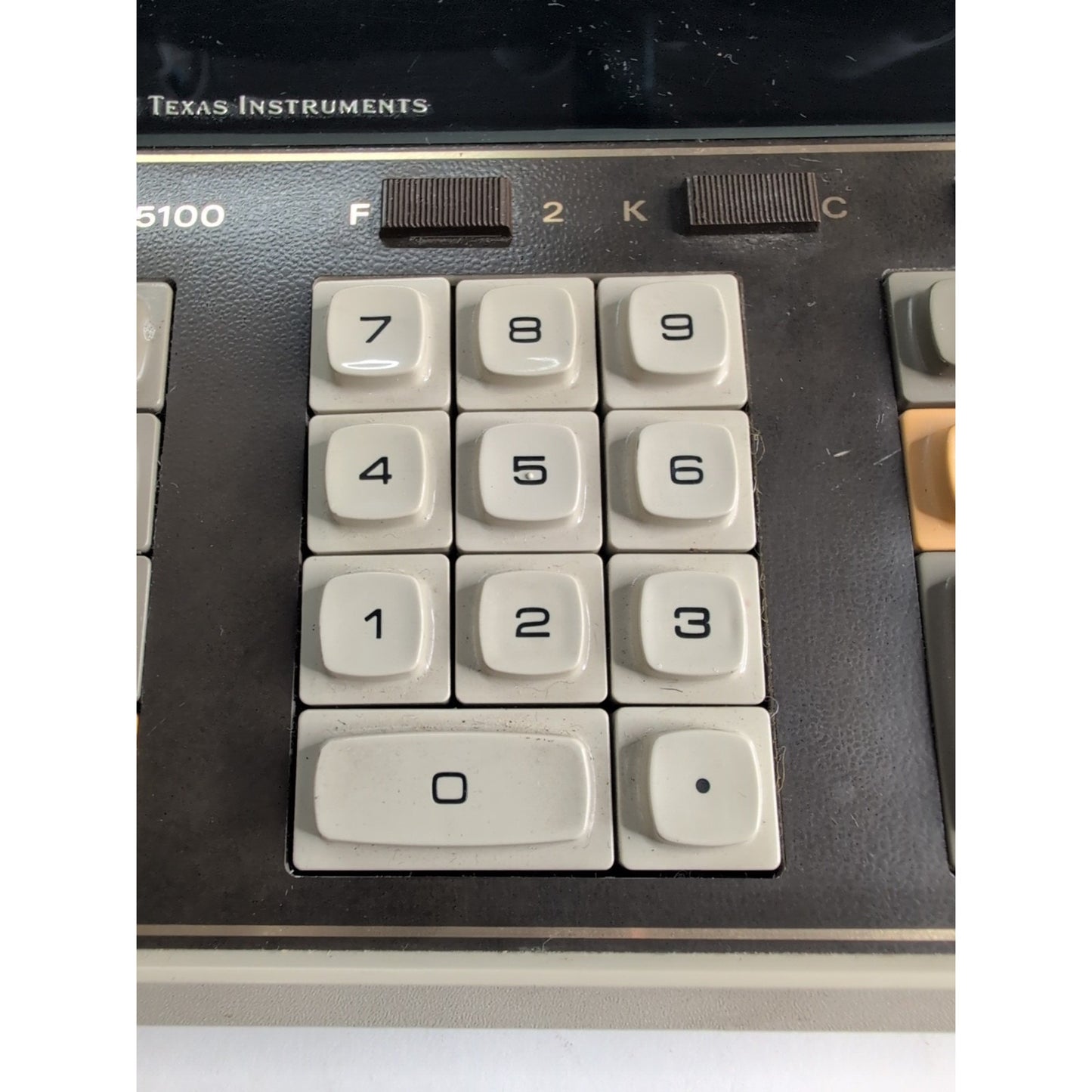 Vtg Texas Instruments Electronic Desktop Calculator TI-5100 + AC Adapter