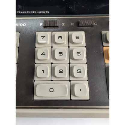 Vtg Texas Instruments Electronic Desktop Calculator TI-5100 + AC Adapter