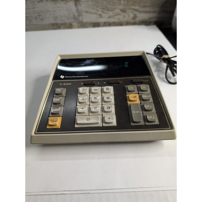 Vtg Texas Instruments Electronic Desktop Calculator TI-5100 + AC Adapter